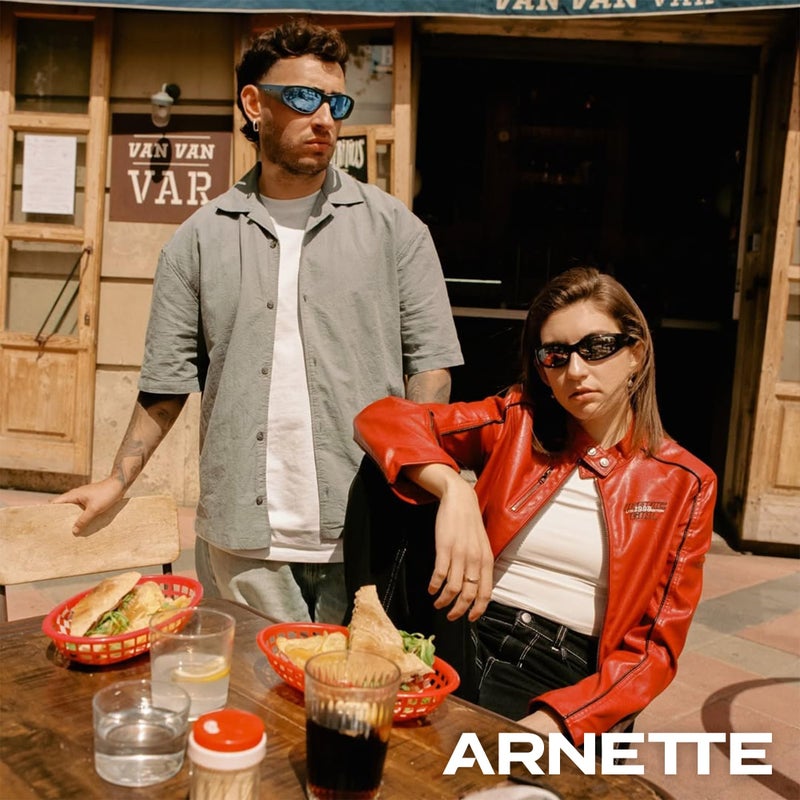 ARNETTE Unisex Sunglasses Rubber Black Frame, Polarized Dark Grey Lenses, 58MM - Image 2